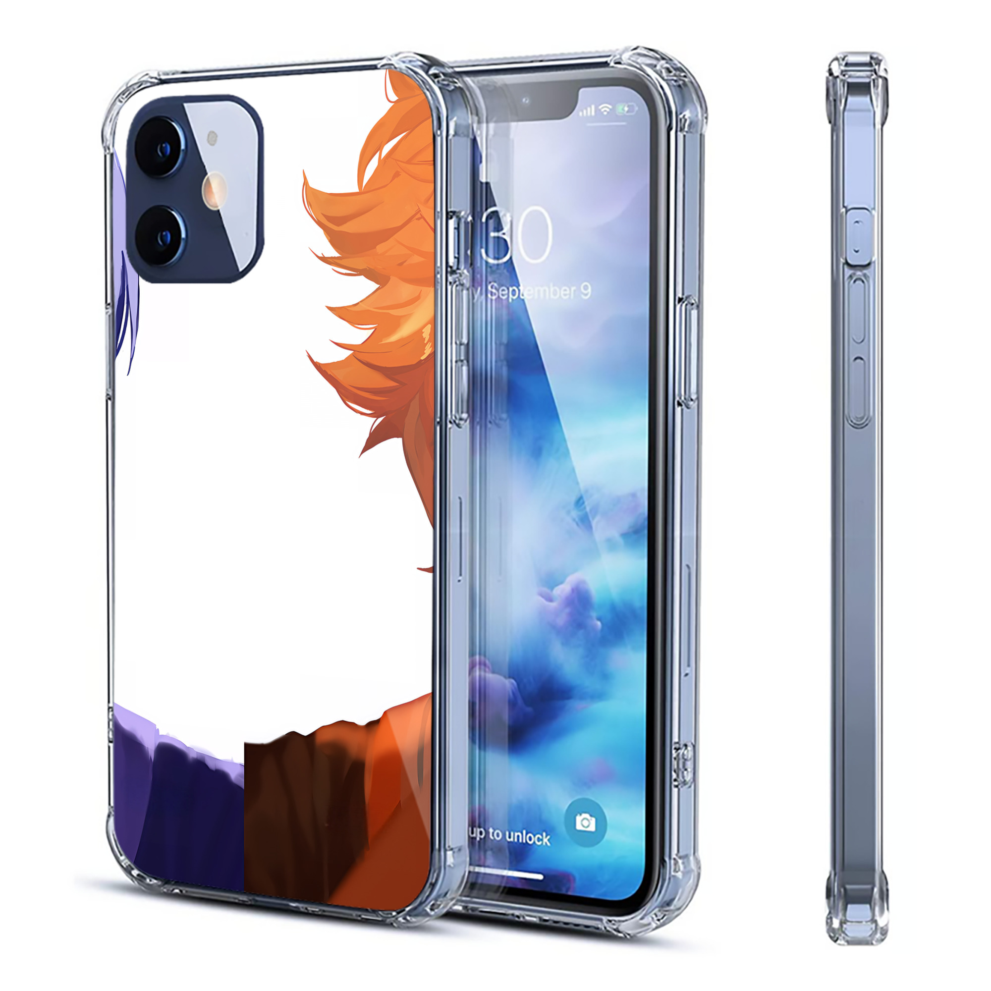（画像用） ハイキュー!! Haikyu!! 【iPhone 12シリーズ対応】透明スマホケース（クリアソフトケース）